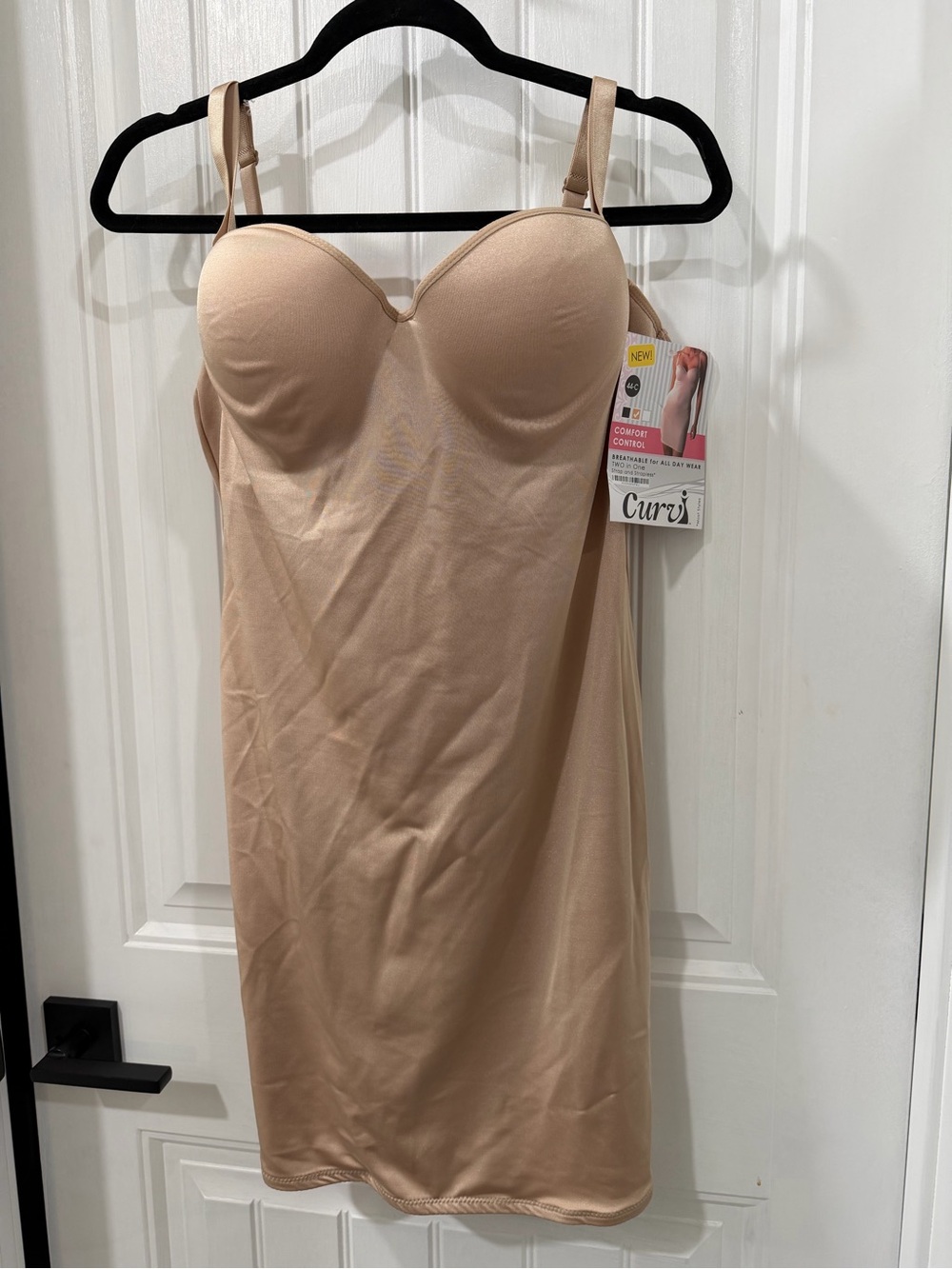 NWT CURVI Shaping Slip Dress in Nude-44C